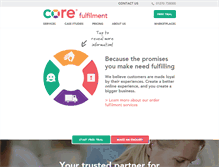 Tablet Screenshot of corefulfilment.com